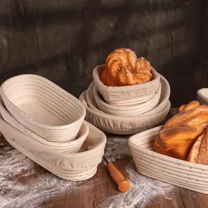 Keranjang pemeriksaan roti bulat, keranjang pemeriksaan perlengkapan membuat kue roti, pemasok adonan sumber