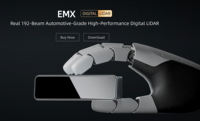 Capteur LiDAR numérique EMX de qualité automobile haute performance RoboSense Original 192 faisceaux, portée de détection de 300 m