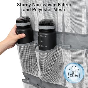 16-Pocket Hanging Organizer Breathable Mesh <b>Shoe</b> Storage Over The Door With <b>Hooks</b> For Closet And Travel Use - Product Image 4