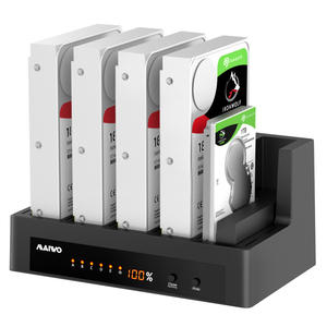 Docking Station MAIWO Multi-Bay USB 3.0 per Hard Disk SATA Senza Attrezzi con Funzione di Clonazione 1:4 per HDD da 2,5 e 3,5 Pollici, 5 Pezzi - Product Image 3