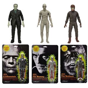 NECA <span class=keywords><strong>Universal</strong></span> Monsters serie fluorescente momificado <span class=keywords><strong>Hombre</strong></span> <span class=keywords><strong>Lobo</strong></span> Frankenstein momia 7 "figuras de acción - Product Image 2