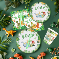 personnalisé fête d'anniversaire décoration motif fête vaisselle jetable assiettes et tasses en papier ensemble