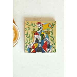 Ensemble de sous-verres en pierre unique de la série Picasso 1 pour usage promotionnel - Product Image 1