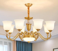 Lustre en verre de Murano, luminaire suspendu de luxe pour villa, lampes modernes de luxe, décoration intérieure