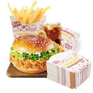 Boîte à emporter pour frites, en carton laminé mat, portable, haut de gamme, personnalisable en gros - Product Image 3