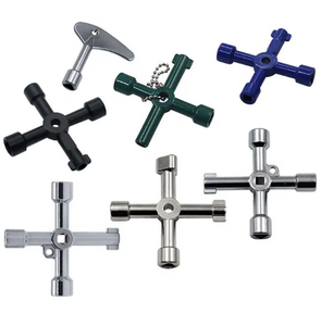 <span class=keywords><strong>Clé</strong></span> triangulaire universelle multifonction 4 en 1, clés de plombier triangulaires pour compteurs de <span class=keywords><strong>gaz</strong></span> et d'électricité - Product Image 6