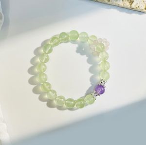 Браслет из кристаллов виноградного камня, женский, лимитированная серия, высококачественное ожерелье из фиолетового кристалла, колье из розового кристалла, модный аксессуар - Product Image 4