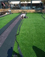 Kunstrasen für Garten-Dekoration, Bestseller in Südostasien, Anpassbare Outdoor-Kunstrasenmatten
