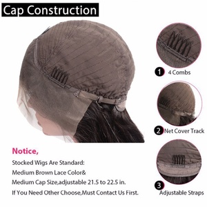 Perruques Lace Front Cheveux Humains Ondulés Brésiliens avec Baby Hair Pré-Pluckées Ligne de Cheveux Naturelle 150% - Product Image 6