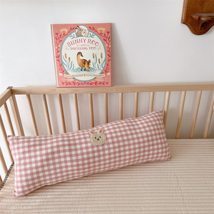 Living Room <strong>Cushion</strong>,Cotton Embroidered <strong>Long</strong> Pillow Sofa Bay Window Baby Bed Pillow with Core Removable <strong>Throw</strong> Pillow - Product Image 5