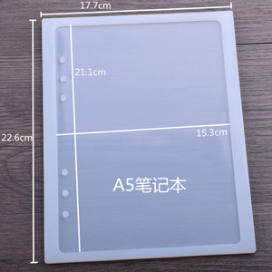 Molde de silicona para cubierta de cuaderno, tamaño A5, A6, A7, molde artesanal de resina para manualidades - Product Image 3
