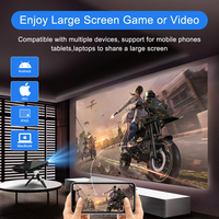 Meilleur projecteur DLP P09, batterie 5000mAh, 100 ANSI Lumens, Android 14, mise au point manuelle, Full HD 1080P, 4K, mini home cinéma de poche