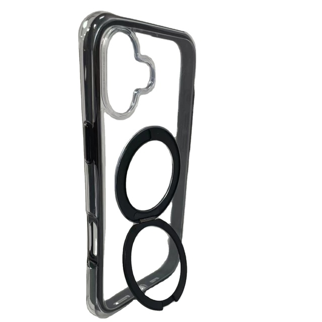 Custom logo clear Phone case New TPU Mobile Phone Case with Magnetic Holder Shockproof Phone case Wholesale Magnetic Phone case