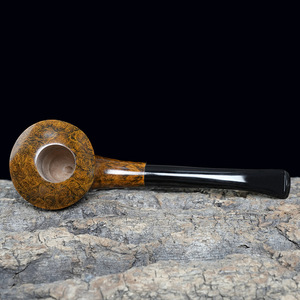 Muxiang Briar Wood Smoking Pipe Bent Type 3mm Filter Men's Style Tobacco Pipe - Product Image 2