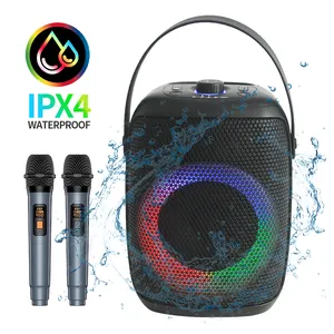 Good sound & high quality 30W with 5.25 Inch woofer 2 Inch tweeter waterproof portable party speaker with BT 6 model RGB lights