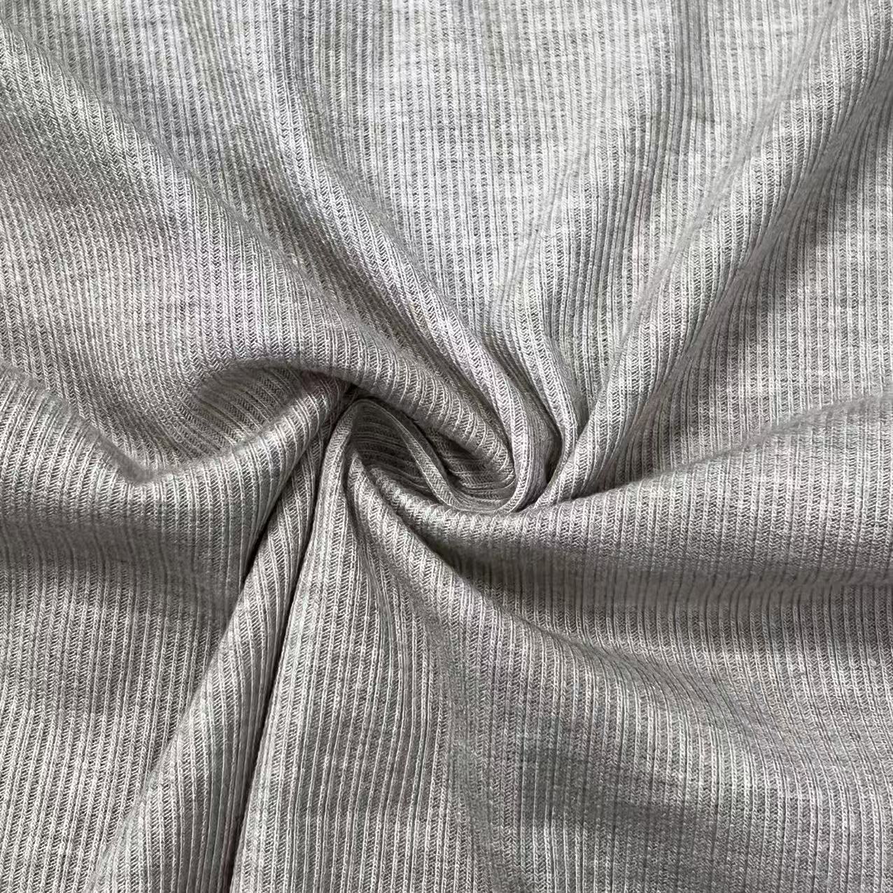 Solid 43%Rayon 34%Polyester 19%Nylon4%Spandex Ribbed Sportswear Swimwear Fabric Breathable Thin 160Cm 230-250Gsm Elastic French