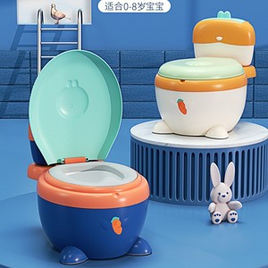 Children <b>Potty</b> <b>Training</b> Toilet Portable Toddler Seat With Lid Cartoon Design For 0-8 Years Old Kids - Product Image 1