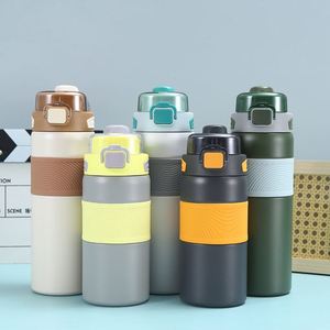 Insulated Water <b>Bottle</b> with 2-in-1 Lid, Travel/Sports <b>Bottle</b>, Slim Water <b>Bottle</b> for Men, Women, Leak Proof - Product Image 1