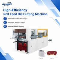 Machine de pliage et de découpe automatique à lit plat MB-980 pour ligne de production de gobelets en papier, facile à utiliser