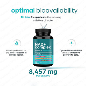 NAD nicotinamide adenine dinucleotide Viên nang bổ sung sức khỏe chống oxy hóa để bảo vệ tế bào chống lại Agi - Product Image 4
