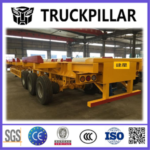 Nieuwe 3-assige Dock Skelet Oplegger Stalen Container Transporteur Met 12r22.5 Band 40 Ton Max Laadvermogen Truck Trailers - Product Image 6