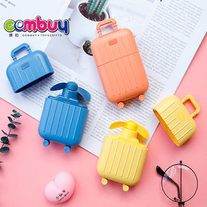 Mini ventilateurs portables électriques rechargeables de forme valise à bagages - Product Image 2