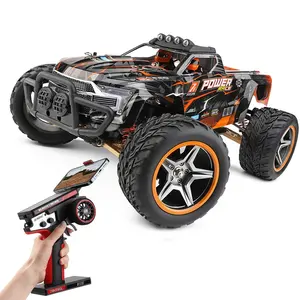 Wltoys 104018 1/10 2.4G 4X4 Brushless 55 km/H סגסוגת מתכת רדיו בקרת סורק מהיר ראלי רכב צעצועי גבוהה מהירות RC גדול 4WD משאית