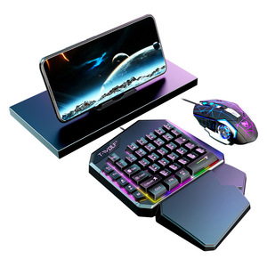 T-WOLF di động chơi Game bàn phím và chuột combo-một tay thiết kế RGB Backlit phím lập trình hỗ trợ cổ tay - Product Image 5