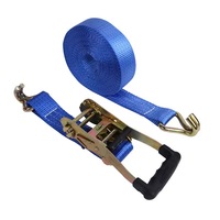 Sangle de fixation de cargaison extra résistante en polyester, taille 100 mm (4 po) avec sangle à cliquet de 10 tonnes