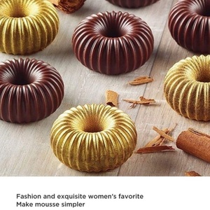 Molde de silicona Tangchu para donuts, galletas, mousse, pasteles, anillos densos, chocolate y helado, para hornear DIY, envasado individualmente - Product Image 2