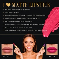 Rouge à lèvres crémeux mat en tube blanc, waterproof, anti-transfert, longue tenue, haute pigmentation, marque privée, logo personnalisé, vente en gros