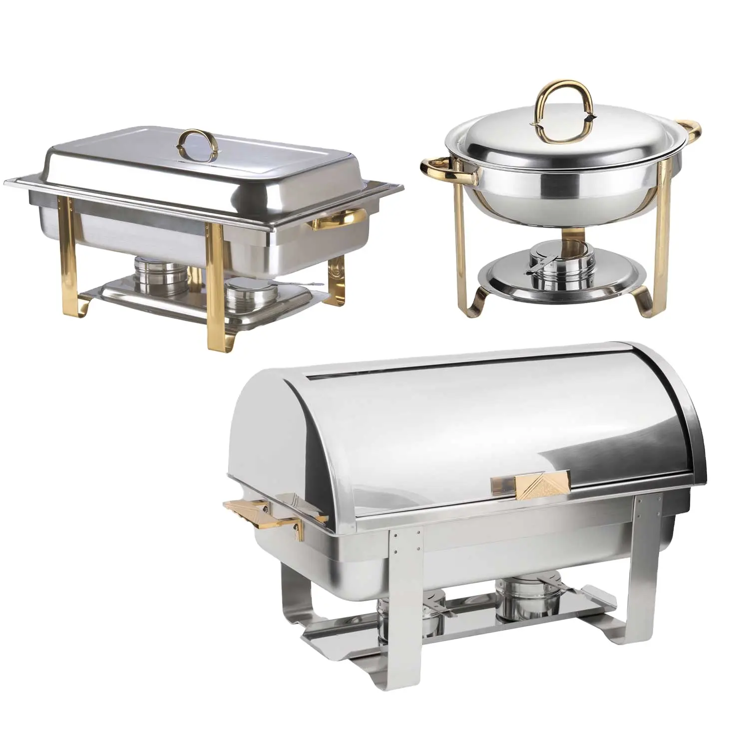 High Quality Buffet food Warmer Heater Chafing Dishes Stainless Steel Chafing Dish for Ctering Restaurant