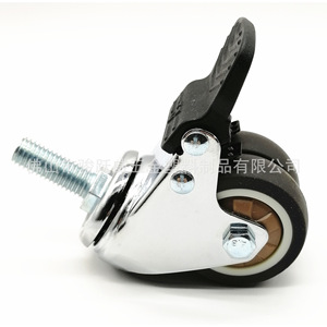 Furniture Casters 50mm TPR Silent <b>Swivel</b> With Brake For Coffee <b>Table</b> Industrial Use - Product Image 1