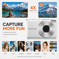 Appareil photo numérique DC01 Full HD 1080P avec autofocus, capteur CMOS, compact, point-and-shoot, écran LCD IPS 2,0 pouces, flash LED, zoom numérique 4x, image électronique
