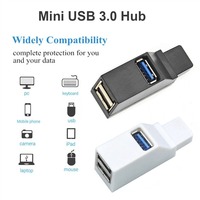 Mini Hub USB-C USB 3.0 Multiport, Adaptateur de Transfert de Données USB 3.0 à 3 Ports, Hub Type-C Portable pour MacBook, Ordinateur Portable, Accessoires PC
