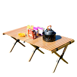 Lumetal Iron Folding Modern Portable Outdoor Rectangular <b>Table</b> for Picnic <b>BBQ</b> Patio 6 Person - Product Image 1