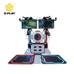 Eplay Factory Campo di Battaglia Indoor in Fibra di Vetro a Tema ESports, Design Rosso-Blu, Campo Aperto Senza Interruzioni, Supporta <span class=keywords><strong>2</strong></span> Giocatori - Product Image 2