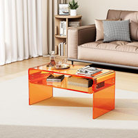 Table d'appoint en acrylique pour la maison, style nordique, pour chambre, coin canapé, ou fenêtre en baie