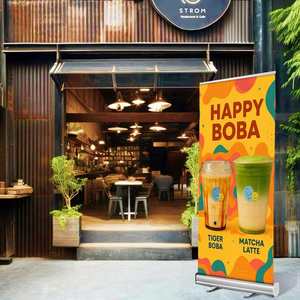 Hot Sale Roll up <b>Banner</b> Custom Logo Portable Retractable <b>Banner</b> Aluminum Stand for Business Exhibition Advertising Display - Product Image 3