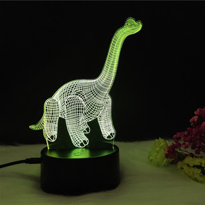 <span class=keywords><strong>Molto</strong></span> <span class=keywords><strong>interessante</strong></span> e bello lungo-collo alto dinosauro 3D della luce di notte - Product Image 6