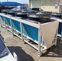 Enfriador Adiabático con Ventilador Axial, Compresor de Tornillo Sanyo, Enfriador Seco, Alta Eficiencia de Transferencia de Calor, Bajo Costo de Mantenimiento, para Plantas de Energía