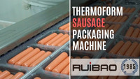 Machine d'emballage thermoformante flexible pour saucisses, Empacadora De Salchichas, machines d'emballage sous vide thermoformantes pour saucisses