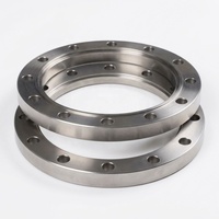 Flange Ring Titanium Gr5 Ti-6Al-4V Kustom OEM, Dikerjakan dengan Mesin CNC, Tahan Tekanan Tinggi, Kekuatan Tinggi, Standar ANSI B16.5, Presisi Tinggi