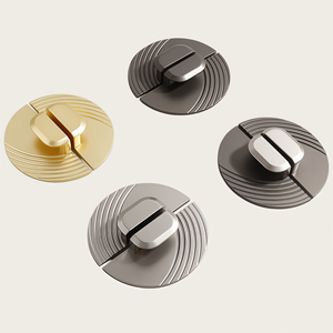 Invisible Semi-Circle Zinc Alloy Nordic Style Cabinet Handles Pulls for Kitchen Wardrobe Wine Cabinet Villa-Antirust Durable - Product Image 2