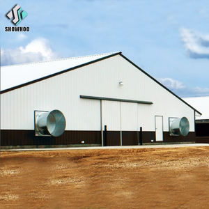 Nouveau design à faible coût construction agricole structure en acier ferme avicole plan de poulailler à vendre - Product Image 6