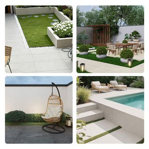 Carreaux de céramique pleine masse modernes mats pour extérieur 600x1200x20, type brique française épaissie, antidérapants, pour pavage de cours d'appartements et villas - Product Image 2