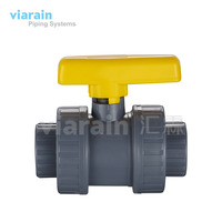 Vanne à bille PVC true union 1/2 pouces à 2 pouces ansi bs jis dn standard système d'irrigation agricole européen