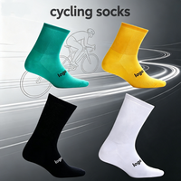 Chaussettes de cyclisme personnalisées en gros, respirantes, douces, confortables, à séchage rapide, avec soutien de la voûte plantaire et bout sans couture pour hommes et femmes