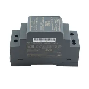 MEAN WELL HDR-30-24 30W 5V 12V 15V 24V 48V Dc Ke Dc Converter Din Rail Catu Daya Industri