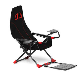 Simulateur de course pour PS5, cockpit <span class=keywords><strong>pliable</strong></span>, siège réglable, cadre <span class=keywords><strong>pliable</strong></span> complet, configuration de conduite de jeu, club sportif - Product Image 1